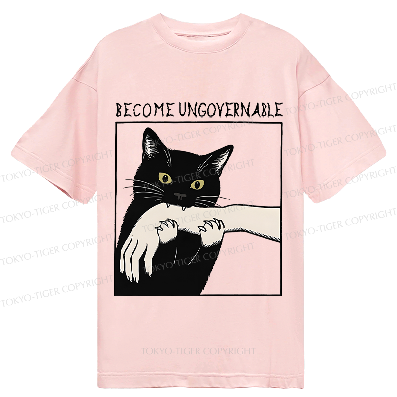 Black Cat Biting Shirt Best Seller