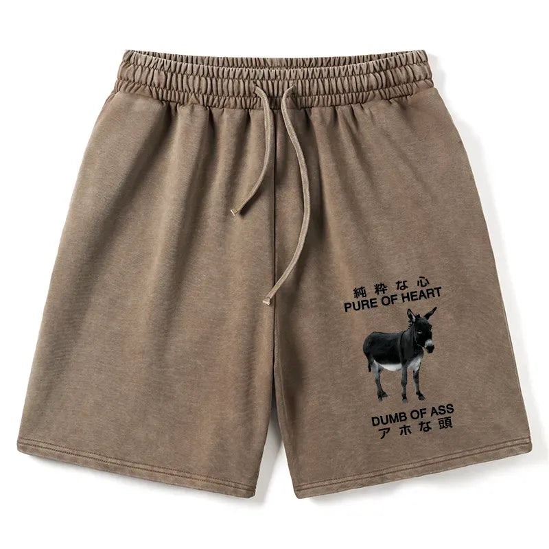 kyoto lion washed shorts gift for him