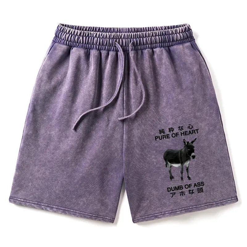 kyoto lion washed shorts gift for him