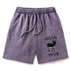 kyoto lion washed shorts gift for him