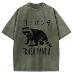 Funny Trash Panda Washed T-Shirt