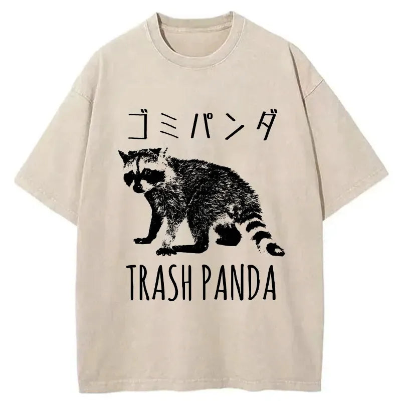 Funny Trash Panda Washed T-Shirt