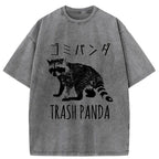 Funny Trash Panda Washed T-Shirt