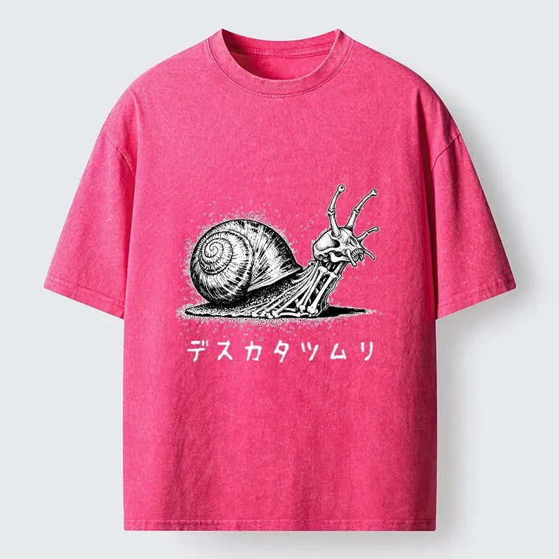 Kyoto Lion skeleton snail tee for daily wear