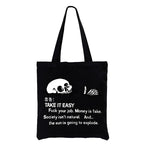 Kyoto-Lion Skeleton Ridicule Tote Bag