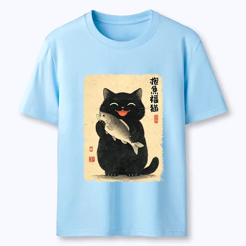 Kyoto-Lion A Lucky Cat¡¯s Catch Classic T-Shirt