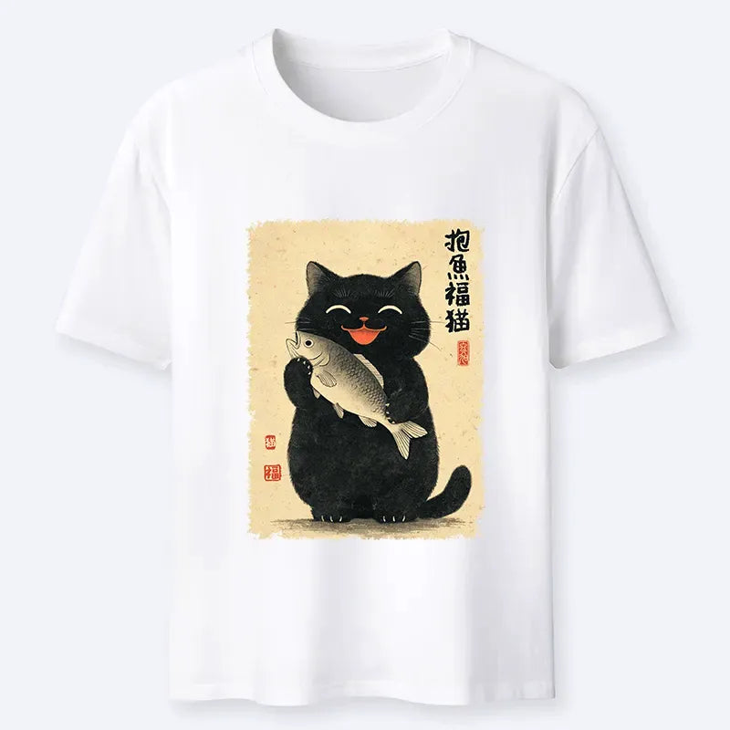 Best Seller Lucky Cat T-Shirt for Him