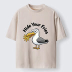 Kyoto-Lion Seagull Fries Meme Washed T-Shirt