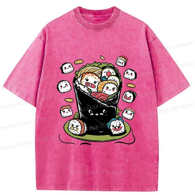 Funny Sushi Burrito Japanese T-Shirt