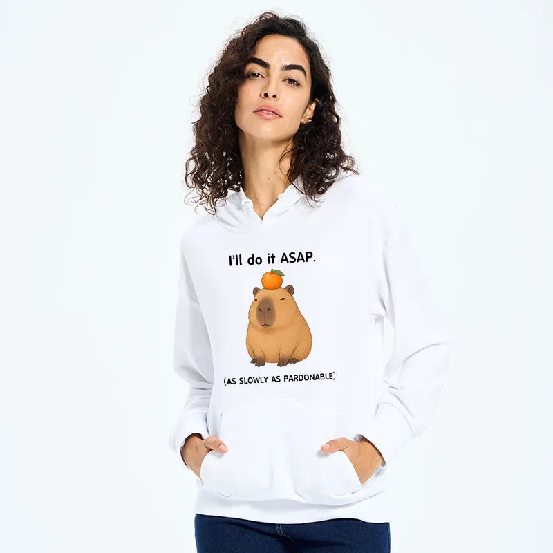 Kyoto-Lion Slow Task Capybara Meme Classic Hoodie
