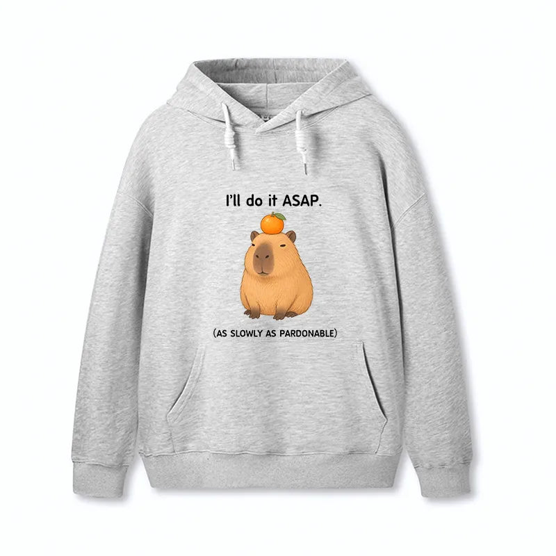 Kyoto-Lion Slow Task Capybara Meme Classic Hoodie