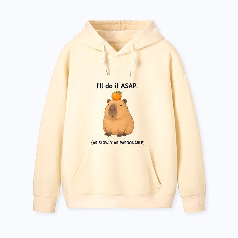 Kyoto-Lion Slow Task Capybara Meme Classic Hoodie