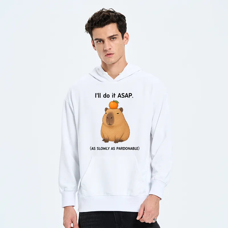 Kyoto-Lion Slow Task Capybara Meme Classic Hoodie