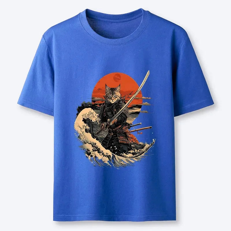 Japanese Samurai Cat Classic T-Shirt