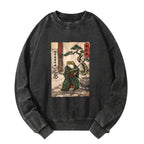 Kyoto-Lion Samurai Frog Training Washed Sweatshirt