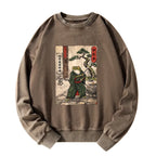 Kyoto-Lion Samurai Frog Training Washed Sweatshirt