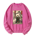Kyoto-Lion Samurai Frog Training Washed Sweatshirt