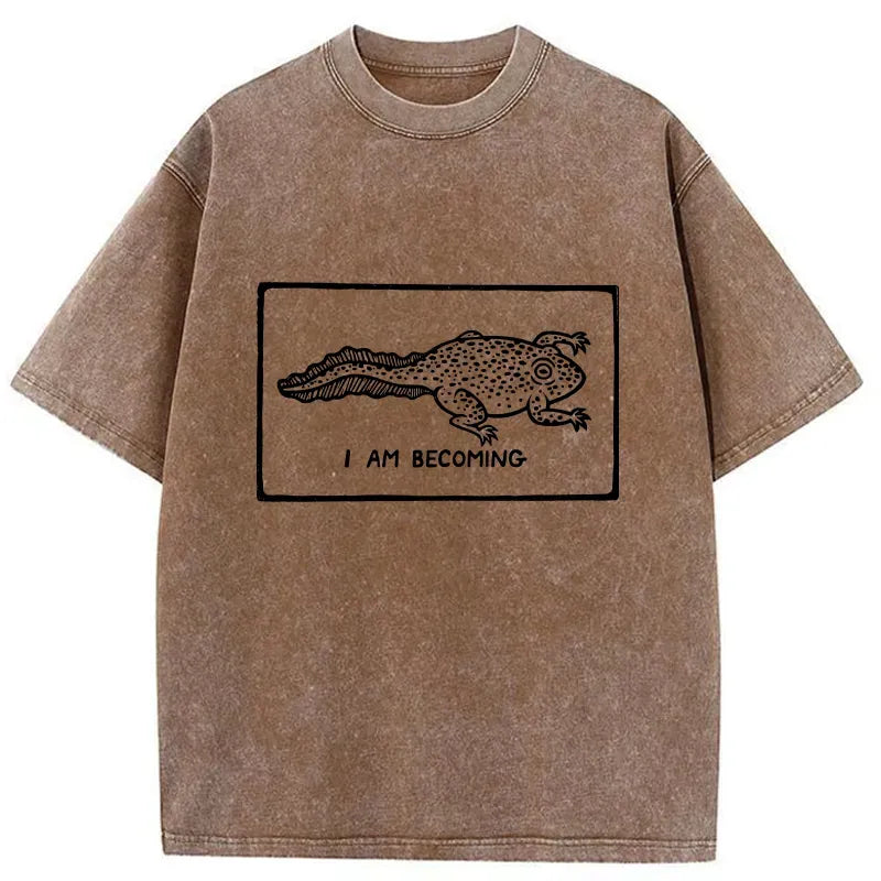Kyoto-Lion I Am Evolving Washed T-Shirt