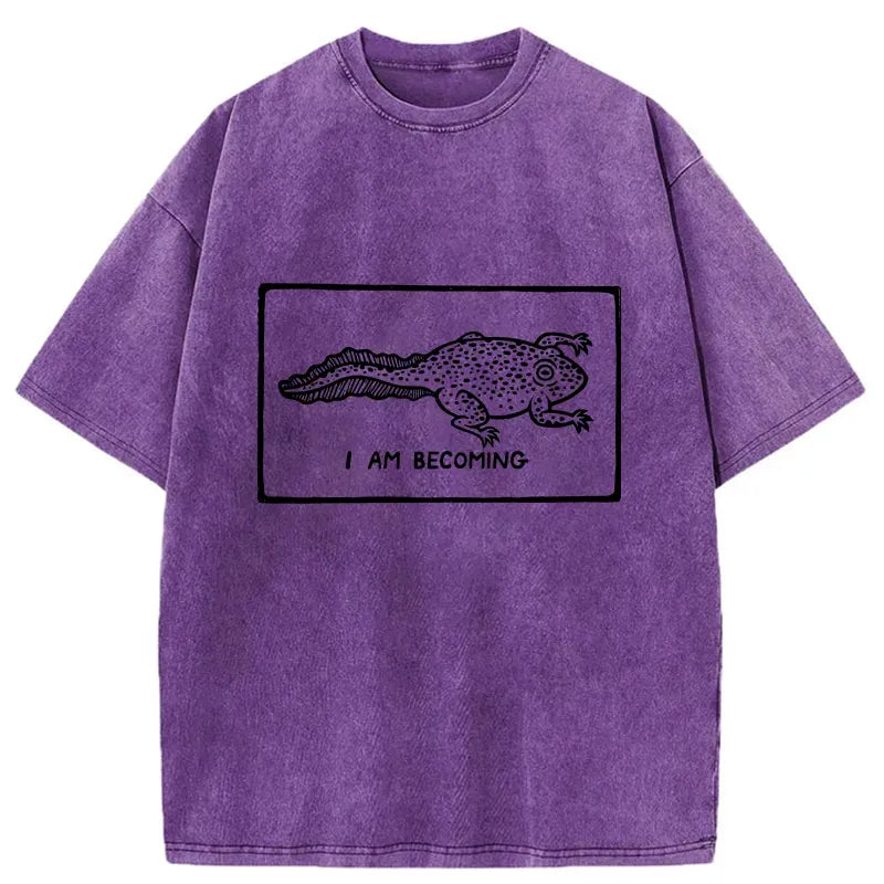 Kyoto-Lion I Am Evolving Washed T-Shirt