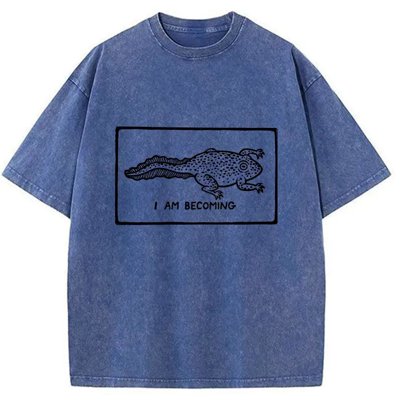 Kyoto-Lion I Am Evolving Washed T-Shirt