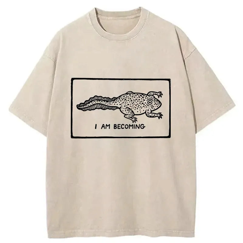 Kyoto-Lion I Am Evolving Washed T-Shirt
