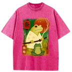 Japanese Vintage Washed T-Shirt for Summer