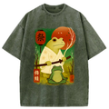 Funny Frog Samurai T-Shirt for Daily Wear