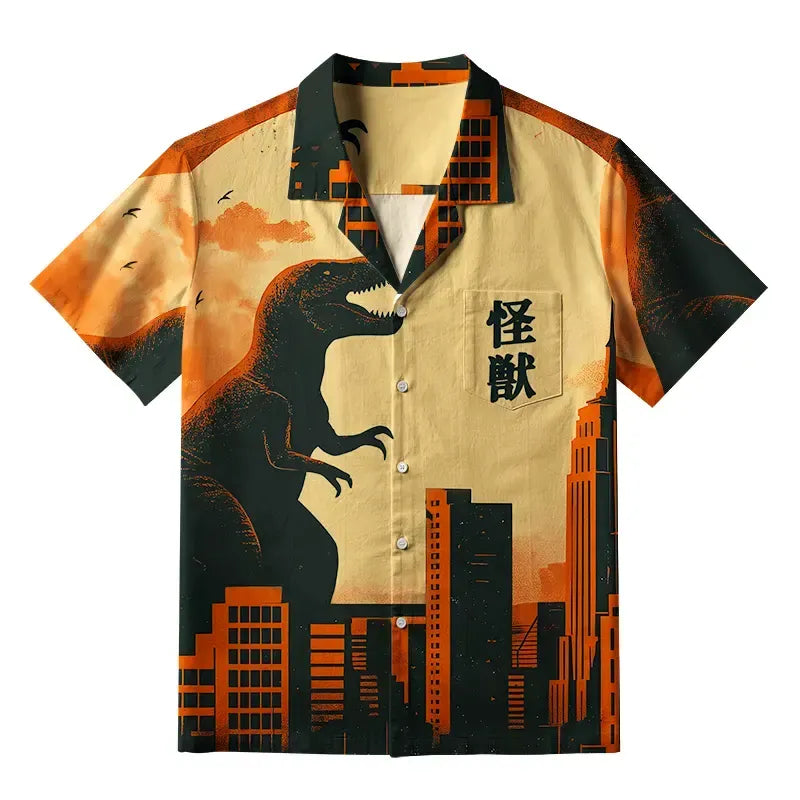 Kyoto Lion Aloha Shirt Best Seller