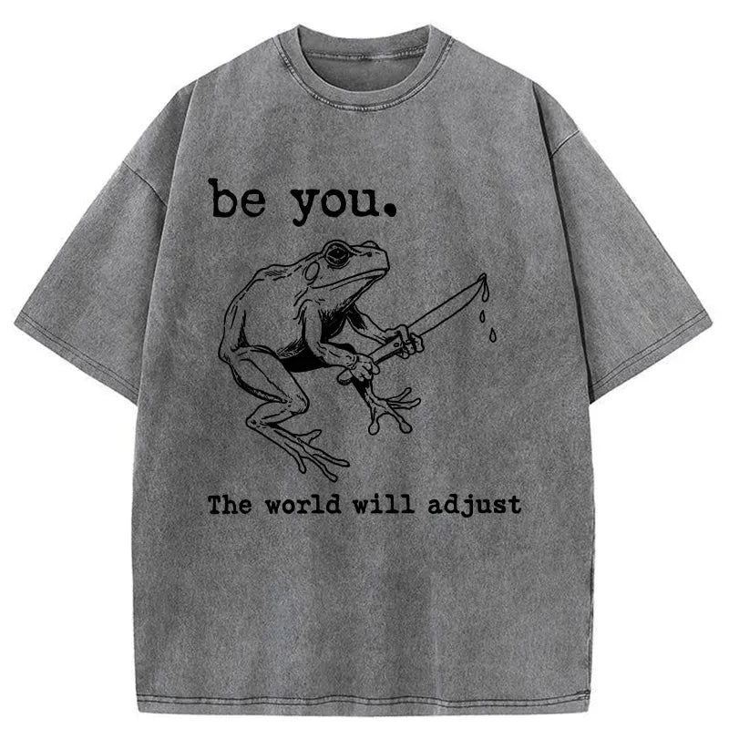 Kyoto-Lion Be Yourself Washed T-Shirt