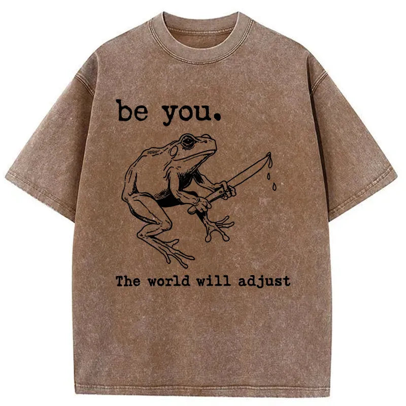 Kyoto-Lion Be Yourself Washed T-Shirt