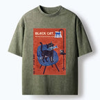 Waiting Cat Fish Bone T-Shirt