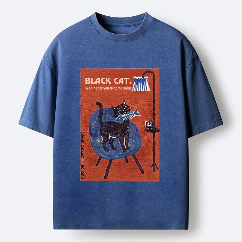 Japanese Vintage Cat T-Shirt