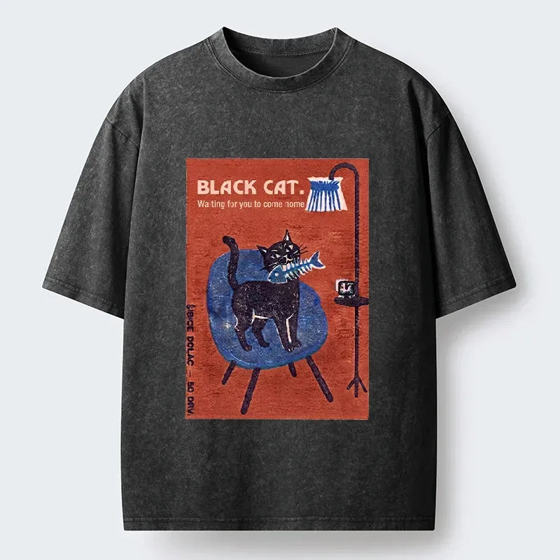 Japanese Vintage Cat T-Shirt