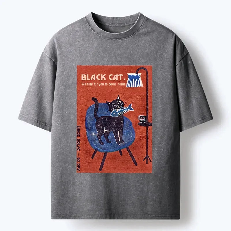 Japanese Vintage Cat T-Shirt