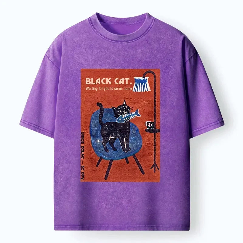 Japanese Vintage Cat T-Shirt