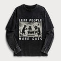 Japanese Vintage Cat T-Shirt for Daily Wear