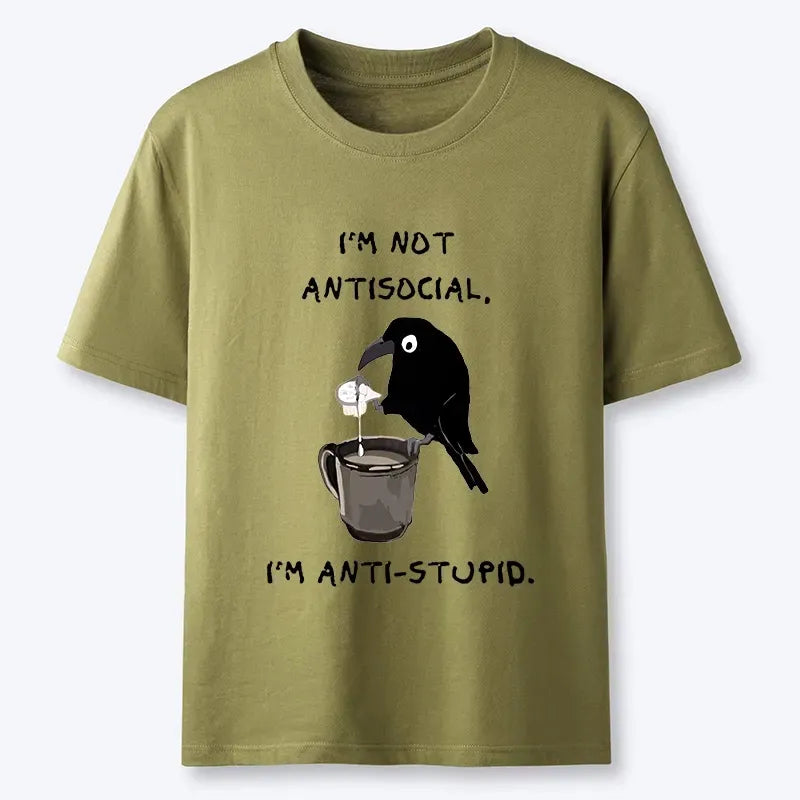 Cool Crow Calm Coffee T-Shirt Best Seller