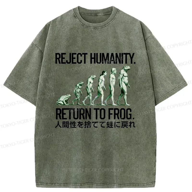 Ukiyo-e Frog T-Shirt for Daily Wear