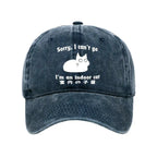 Japanese washed cap for daily wear