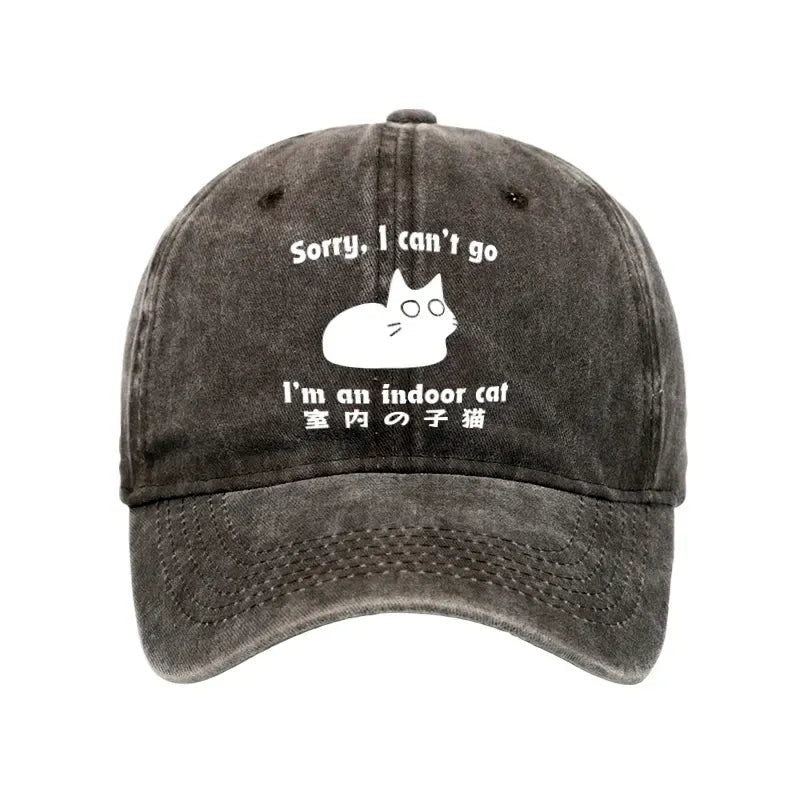 Japanese washed cap for daily wear