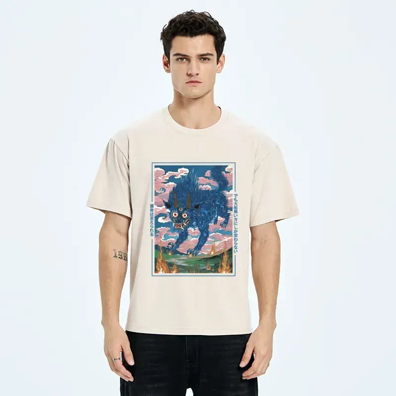 Kyoto Lion Japanese Streetwear T-Shirt