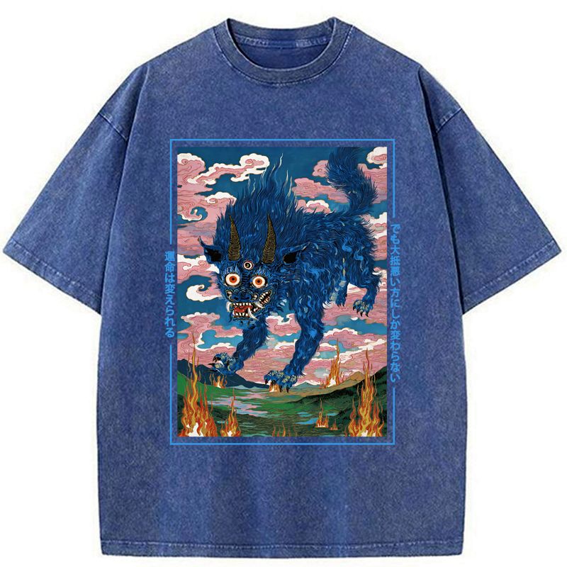 Kyoto Lion Japanese Streetwear T-Shirt