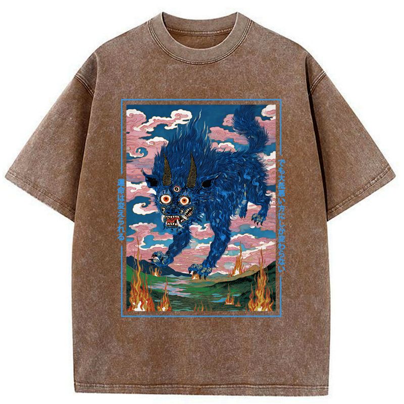 Kyoto Lion Japanese Streetwear T-Shirt