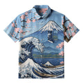 Japanese Mount Fuji shirt for summer