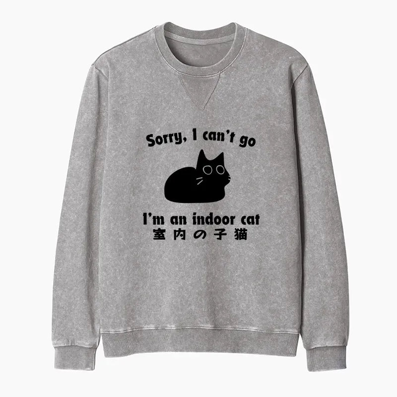Kyoto-Lion Indoor Kitten Washed Terry Sweatshirt