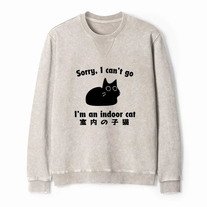 Washed Terry Sweatshirt for Streetwear