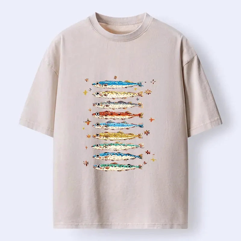 Vintage Ukiyo-e Fish Unisex T-Shirt Deal