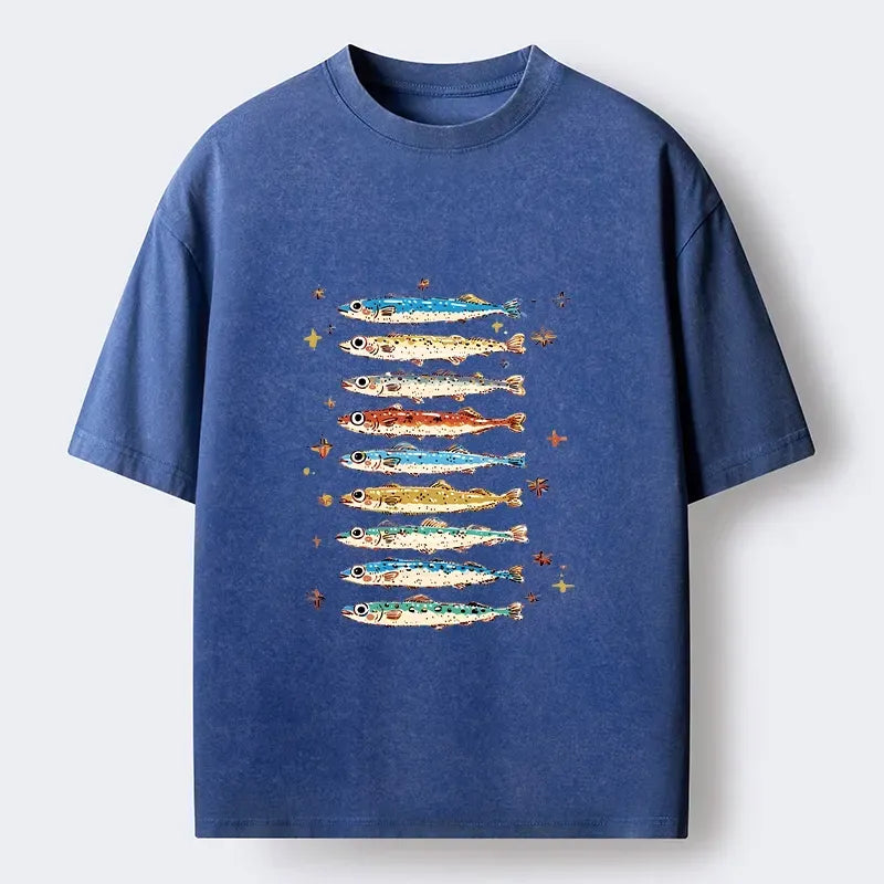 Vintage Ukiyo-e Fish Unisex T-Shirt Deal