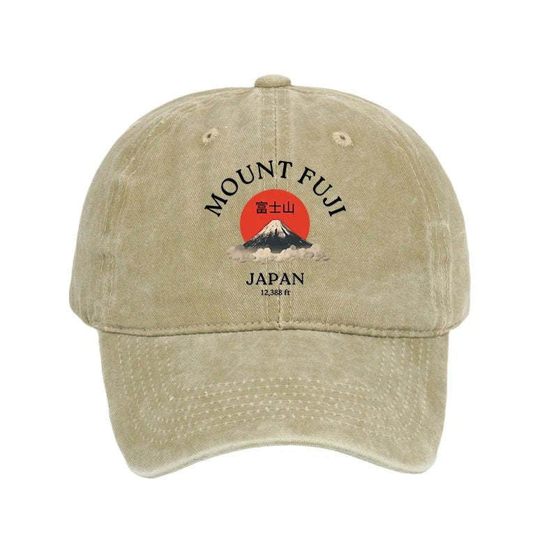 japanese vintage washed cap for summer
