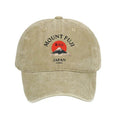 japanese vintage washed cap for summer